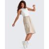 imageG4Free Smoofit Modal Soft Capri Yoga Pants for Women 13quot Knee Length Wide Leg Cargo Sweatpants Travel Casual Bermuda ShortsLight Khaki