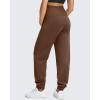 imageG4Free Smoofit Modal Soft Maternity Joggers with Pockets Over The Belly Pregnancy Casual SweatpantsDark Coffee