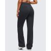 imageG4Free Smoofit Modal Soft Straight Leg Sweatpants for Women Elastic High Waist Casual Lounge Dress Pants with PocketsBlack