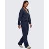 imageG4Free Smoofit Modal Soft Straight Leg Sweatpants for Women Elastic High Waist Casual Lounge Dress Pants with PocketsDark Navy