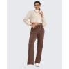 imageG4Free Smoofit Modal Soft Wide Leg Sweatpants Yoga Pants with Pockets Drawcord Casual Lounge Pants PetiteRegularTallDark Coffee