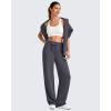 imageG4Free Smoofit Modal Soft Wide Leg Sweatpants for Women High Waist Drawstring Casual Lounge Pants with PocketsDeep Grey