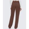imageG4Free Smoofit Modal Soft Wide Leg Sweatpants for Women High Waisted Casual Lounge Travel Pants with PocketsDark Coffee