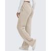 imageG4Free Smoofit Modal Soft Wide Leg Sweatpants for Women High Waisted Casual Lounge Travel Pants with PocketsLight Khaki