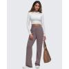 imageG4Free Smoofit Modal Soft Wide Leg Sweatpants for Women High Waisted Casual Lounge Travel Pants with PocketsTaupe