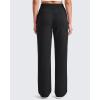 imageG4Free Smoofit Modal Soft Women Wide Leg Sweatpants Drawstring Casual Lounge Dress Pants with Pockets PetiteRegularTallBlack