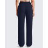 imageG4Free Smoofit Modal Soft Women Wide Leg Sweatpants Drawstring Casual Lounge Dress Pants with Pockets PetiteRegularTallDark Navy