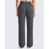 imageG4Free Smoofit Modal Soft Women Wide Leg Sweatpants Drawstring Casual Lounge Dress Pants with Pockets PetiteRegularTallDeep Grey