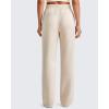 imageG4Free Smoofit Modal Soft Women Wide Leg Sweatpants Drawstring Casual Lounge Dress Pants with Pockets PetiteRegularTallLight Khaki