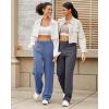imageG4Free Smoofit Modal Soft Women Wide Leg Sweatpants with Pockets Yoga Pants Casual Lounge Trousers 25quot27quot29quot31quot33quotDemin Blue