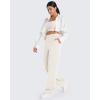 imageG4Free Smoofit Modal Soft Women Wide Leg Sweatpants with Pockets Yoga Pants Casual Lounge Trousers 25quot27quot29quot31quot33quotIvory