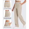 imageG4Free Smoofit Modal Soft Women Wide Leg Sweatpants with Pockets Yoga Pants Casual Lounge Trousers 25quot27quot29quot31quot33quotLight Khaki