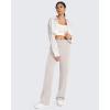 imageG4Free Smoofit Modal Soft Women Wide Leg Sweatpants with Pockets Yoga Pants Casual Lounge Trousers 25quot27quot29quot31quot33quotMocha