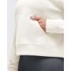 imageG4Free Smoofit Modal Soft Womens Fashion Hoodies Casual Pullover Long Sleeve Sweatshirts with Kangaroo PocketIvory
