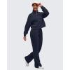 imageG4Free Smoofit Modal Soft Womens HalfZip Pullover Mock Neck Long Sleeve Sweatshirts with Side SlitsDark Navy