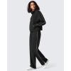 imageG4Free Smoofit Modal Soft Womens HalfZip Sweatshirts Pullover Mock Neck Casual Tops with PocketsBlack