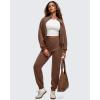 imageG4Free Smoofit Modal Soft Womens Joggers Track Pants Tapered Leg Casual Scrub Sweatpants with Side PocketsDark Coffee