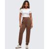 imageG4Free Smoofit Modal Soft Womens Joggers Track Pants Tapered Leg Casual Scrub Sweatpants with Side PocketsDark Coffee