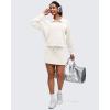imageG4Free Smoofit Modal Soft Womens Polo Sweatshirts Pullover Long Sleeve Button Up Casual TopsIvory