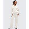 imageG4Free Smoofit Modal Soft Womens Polo Sweatshirts Pullover Long Sleeve Button Up Casual TopsIvory