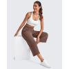 imageG4Free Smoofit Modal Soft Womens Wide Leg Capri Sweatpants High Waist Casual Lounge Cropped Pants with PocketsDark Coffee