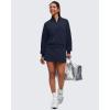 imageG4Free Smoofit Modal Soft Womens Zip Up Jackets Loose Fit Mock Neck Casual Tops with PocketsDark Navy