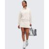 imageG4Free Smoofit Modal Soft Womens Zip Up Jackets Loose Fit Mock Neck Casual Tops with PocketsIvory