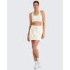 imageG4Free Smoofit Sweat Skirts for Women Soft Drawstring Summer Casual Lounge Skirt with PocketsIvory