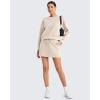 imageG4Free Smoofit Sweat Skirts for Women Soft Drawstring Summer Casual Lounge Skirt with PocketsLight Khaki