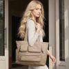 imageG4Free Tote Bag for Women Lightweight Work Bag with 15quot Laptop Pocket for Teacher Nurse Casual Shoulder Bag for Travel DailyKhaki