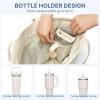 imageG4Free Tote Bag for Women Puffer Casual Shoulder Bag with Cup Holder and Laptop Compartment for Travel Work GymBeige