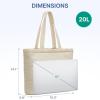 imageG4Free Tote Bag for Women Puffer Casual Shoulder Bag with Cup Holder and Laptop Compartment for Travel Work GymBeige