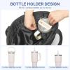 imageG4Free Tote Bag for Women Puffer Casual Shoulder Bag with Cup Holder and Laptop Compartment for Travel Work GymBlack