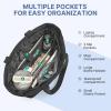 imageG4Free Tote Bag for Women Puffer Casual Shoulder Bag with Cup Holder and Laptop Compartment for Travel Work GymBlack
