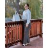 imageG4Free Wide Leg Pants for Women High Waisted Yoga Pants with Pockets Stretch Casual Lounge PantsDark Grey