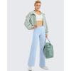 imageG4Free Wide Leg Pants for Women Loose Yoga Pants with Pockets PetiteRegularTall Stretch Casual Lounge PantsBaby Blue