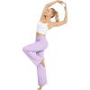 imageG4Free Wide Leg Pants for Women Loose Yoga Pants with Pockets PetiteRegularTall Stretch Casual Lounge PantsLavender