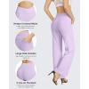 imageG4Free Wide Leg Pants for Women Loose Yoga Pants with Pockets PetiteRegularTall Stretch Casual Lounge PantsLavender