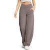 imageG4Free Wide Leg Pants for Women Loose Yoga Pants with Pockets PetiteRegularTall Stretch Casual Lounge PantsTaupe