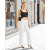 imageG4Free Wide Leg Pants for Women Loose Yoga Pants with Pockets PetiteRegularTall Stretch Casual Lounge PantsWhite