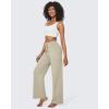 imageG4Free Wide Leg Pants for Women Yoga Pants High Waist Sweatpants with Pockets Stretch Lounge Pants Comfy WorkoutApricot