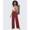 imageG4Free Wide Leg Pants for Women Yoga Pants High Waist Sweatpants with Pockets Stretch Lounge Pants Comfy WorkoutDark Burgundy