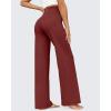 imageG4Free Wide Leg Pants for Women Yoga Pants High Waist Sweatpants with Pockets Stretch Lounge Pants Comfy WorkoutDark Burgundy