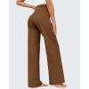 imageG4Free Wide Leg Pants for Women Yoga Pants High Waist Sweatpants with Pockets Stretch Lounge Pants Comfy WorkoutDark Coffee