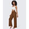 imageG4Free Wide Leg Pants for Women Yoga Pants High Waist Sweatpants with Pockets Stretch Lounge Pants Comfy WorkoutDark Coffee