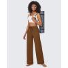 imageG4Free Wide Leg Pants for Women Yoga Pants High Waist Sweatpants with Pockets Stretch Lounge Pants Comfy WorkoutDark Coffee