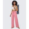 imageG4Free Wide Leg Pants for Women Yoga Pants High Waist Sweatpants with Pockets Stretch Lounge Pants Comfy WorkoutPink