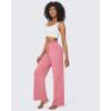 imageG4Free Wide Leg Pants for Women Yoga Pants High Waist Sweatpants with Pockets Stretch Lounge Pants Comfy WorkoutPink