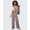 imageG4Free Wide Leg Pants for Women Yoga Pants High Waist Sweatpants with Pockets Stretch Lounge Pants Comfy WorkoutTaupe