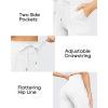 imageG4Free Wide Leg Pants for Women Yoga Pants High Waist Sweatpants with Pockets Stretch Lounge Pants Comfy WorkoutWhite